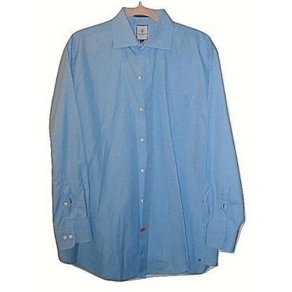 Tommy Hilfiger Ithaca Shirt Blue Collegiate Fit Button Up Dress Mens SIZE L - Picture 1 of 3